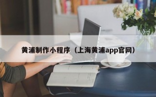 河源黄浦制作小程序（上海黄浦app官网）
